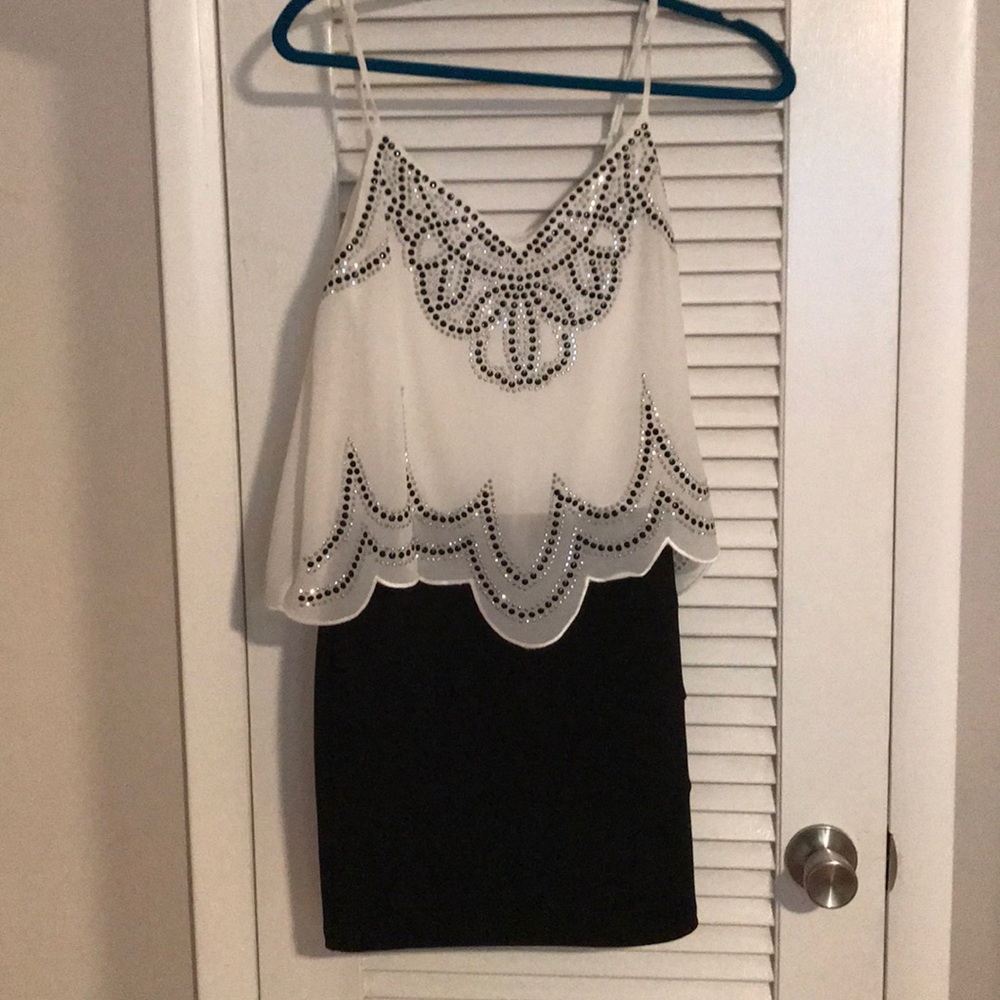 Black and white dress